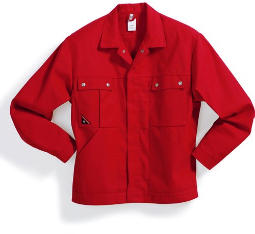 BP 1479-720-81-44/46 Arbeitsjacke, Verdecktes Druckknopfband und Taschen, 305,00 g/m² Verstärkte Baumwolle, rot, 44/46 BP 1479-720-81-44/46 Arbeitsjacke, Verdecktes Druckknopfband und Taschen, 305,00 g/m² Verstärkte Baumwolle, rot, 44/46 von BP