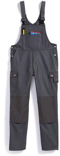 BP 1487-720-53-25 Latzhose, Stretch-Hosenträger mit Clipbefestigungen, 305,00 g/m² Verstärkte Baumwolle, dunkelgrau, 25 BP 1487-720-53-25 Latzhose, Stretch-Hosenträger mit Clipbefestigungen, 305,00 g/m² Verstärkte Baumwolle, dunkelgrau, 25 von BP