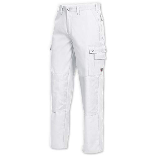 BP 1493-720-21-24 Arbeitshosen, Jeans-Stil mit mehreren Taschen, 305,00 g/m² Verstärkte Baumwolle, weiß, 24 von BP