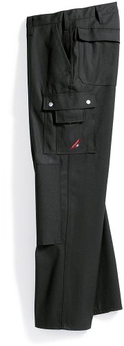 BP 1493-720-32-44 Arbeitshosen, Jeans-Stil mit mehreren Taschen, 305,00 g/m² Verstärkte Baumwolle, schwarz, 44 von BP