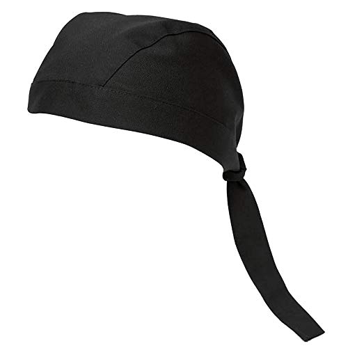 BP 1590-400-32-One Size Bandana, mit verstellbarem Band auf der Rückseite, 215,00 g/m² Stoffmischung, schwarz, One Size, 2 Stück von BP