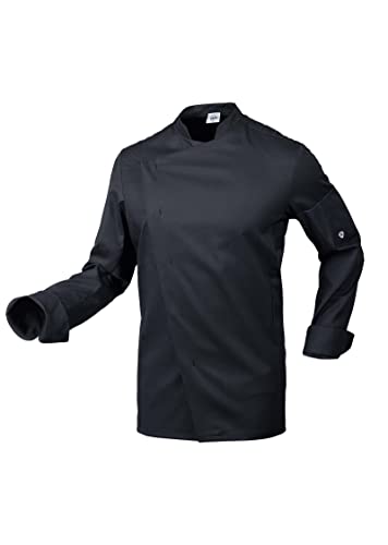 BP 1597-684-0032-S Kochjacke für Männer, Lange Ärmel, Stretchmaterial und Arm-Lift-System, 200,00 g/m² Stoffmischung mit Stretch, schwarz, S von BP