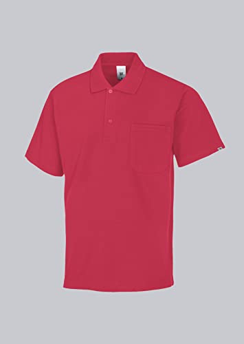 BP 1612-181-188-3XL Unisex-Poloshirt, 1/2 Ärmel, Polokragen mit Knopfleiste, 70 cm, 220,00 g/m² Stoffmischung, Koralle, 3XL von BP