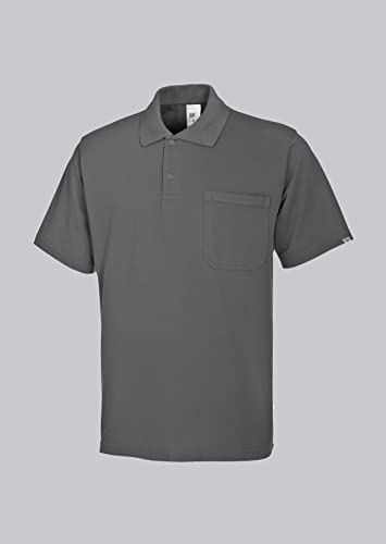BP 1612-181-53-S Unisex-Poloshirt, 1/2 Ärmel, Polokragen mit Knopfleiste, 70 cm, 220,00 g/m² Stoffmischung, dunkelgrau, S BP 1612-181-53-S Unisex-Poloshirt, 1/2 Ärmel, Polokragen mit Knopfleiste, 70 cm, 220,00 g/m² Stoffmischung, dunkelgrau, S von BP