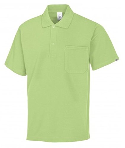 BP 1612-181-78-4XL Unisex-Poloshirt, 1/2 Ärmel, Polokragen mit Knopfleiste, 70 cm, 220,00 g/m² Stoffmischung, hellgrün, 4XL BP 1612-181-78-4XL Unisex-Poloshirt, 1/2 Ärmel, Polokragen mit Knopfleiste, 70 cm, 220,00 g/m² Stoffmischung, hellgrün, 4XL von BP