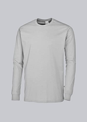 BP 1620-171-51-3XL Langärmeliges Unisex-T-Shirt, 1/1 Ärmel, Rundhalsausschnitt und Strickbund, 70 cm, 180,00 g/m² Stoffmischung, hellgrau, 3XL BP 1620-171-51-3XL Langärmeliges Unisex-T-Shirt, 1/1 Ärmel, Rundhalsausschnitt und Strickbund, 70 cm, 180,00 g/m² Stoffmischung, hellgrau, 3XL von BP
