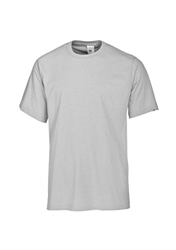 BP 1621-171-51-6XL Unisex-T-Shirt, 1/2 Ärmel, Rundhals, Länge 70 cm, 180,00 g/m² Stoffmischung, hellgrau, 6XL von BP