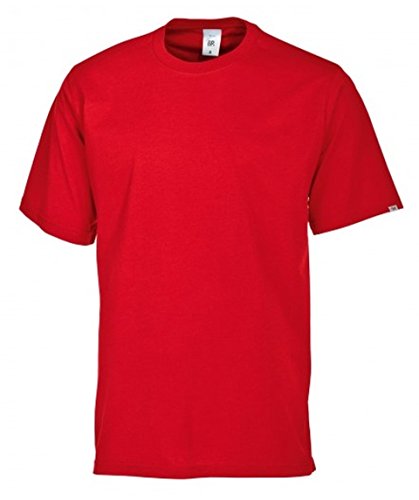 BP 1621-171-81-M Unisex-T-Shirt, 1/2 Ärmel, Rundhals, Länge 70 cm, 180,00 g/m² Stoffmischung, rot, M von BP