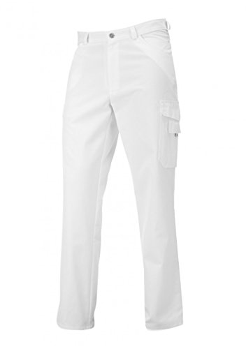 BP 1641-558-21-3XLn Unisex-Jeans, Jeans-Stil mit mehreren Taschen, 245,00 g/m² Stoffmischung, weiß, 3XLn von BP