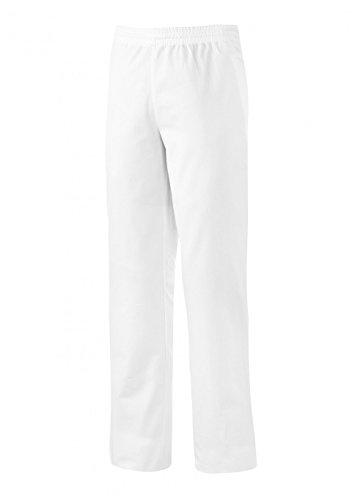 BP 1645-130-21-Ll Unisex-Hose, mit Gummizug in der Taille, 205,00 g/m² Reine Baumwolle, weiß, Ll von BP