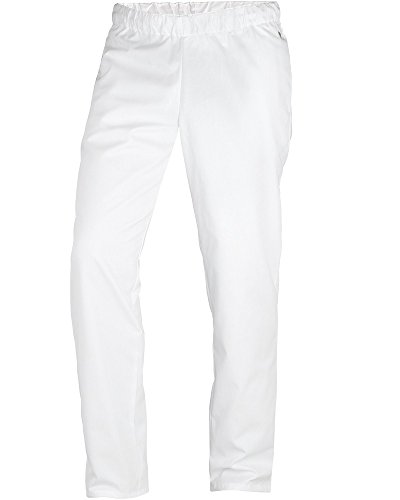 BP 1645-400-21-4XLn Unisex-Hose, mit Gummizug in der Taille, 215,00 g/m² Stoffmischung, weiß, 4XLn von BP