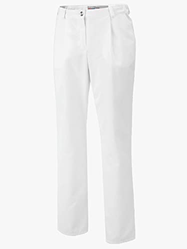 BP 1647-400-21-52l Hosen für Frauen, mit Bundfalten und Taschen, 215,00 g/m² Stoffmischung, weiß, 52l BP 1647-400-21-52l Hosen für Frauen, mit Bundfalten und Taschen, 215,00 g/m² Stoffmischung, weiß, 52l von BP