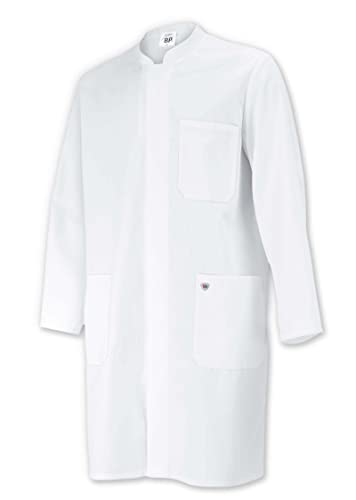 BP 1654-400-21-Ss Unisex-Mantel, Langarm, Stehkragen, 215,00 g/m² Stoffmischung, weiß, Ss von BP