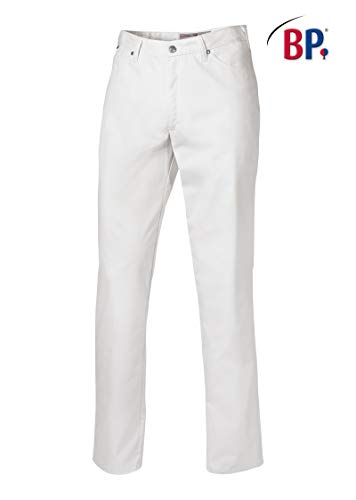 BP 1669-686-21-60n Jeans für Männer, Stretch-Stoff, 230,00 g/m² Stoffmischung mit Stretch, weiß, 60n von BP