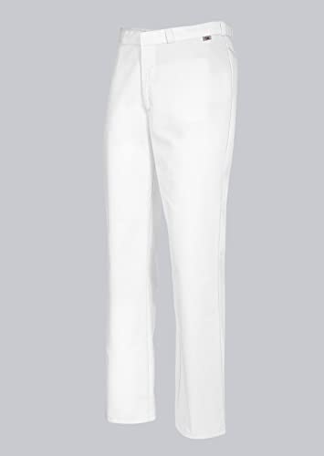 BP 1672-558-21-Ms Unisex-Hose, mit elastischer, verstellbarer Taille, 245,00 g/m² Stoffmischung, weiß, Ms von BP