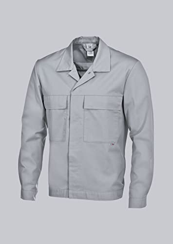 BP 1682-558-51-XLl Unisex-Arbeitsjacke, 1/1 Ärmel, Manschetten mit verstellbarem Druckknopfverschluss, 245,00 g/m² Stoffmischung, hellgrau, XLl BP 1682-558-51-XLl Unisex-Arbeitsjacke, 1/1 Ärmel, Manschetten mit verstellbarem Druckknopfverschluss, 245,00 g/m² Stoffmischung, hellgrau, XLl von BP