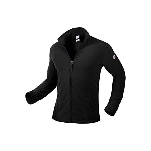 BP 1694-641-32-XL Fleece-Jacke für Männer, Stehkragen- und Arm-Hebesystem, 275,00 g/m² 100% Polyester, schwarz, XL von BP