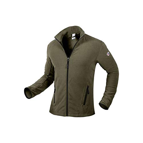BP 1694-641-73-M Fleece-Jacke für Männer, Stehkragen- und Arm-Hebesystem, 275,00 g/m² 100% Polyester, oliv, M von BP