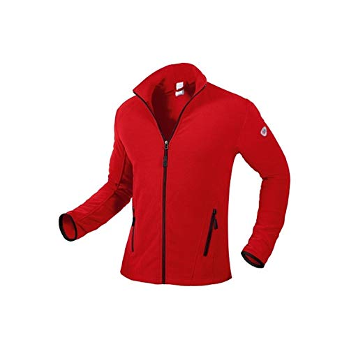 BP 1694-641-81-XS Fleece-Jacke für Männer, Stehkragen- und Arm-Hebesystem, 275,00 g/m² 100% Polyester, rot, XS von BP
