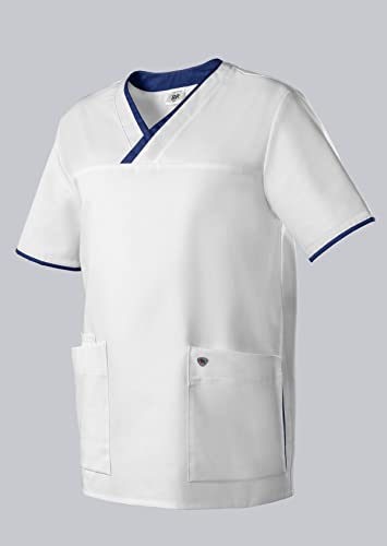 BP 1701-485-2110 Schlupfkasack Für Sie & Ihn, Normale Passform, 50% Baumwolle/50% Polyester, Weiß/Nachtblau, Größe Mn von BP