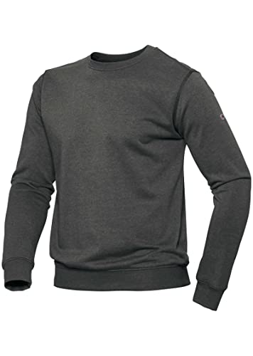 BP 1720-293-0056-2XL Unisex-Sweatshirt, Schlanke Silhouette, lange Ärmel und Rundhalsausschnitt, 280,00 g/m² Baumwolle mit Stretch, anthrazit, 2XL von BP
