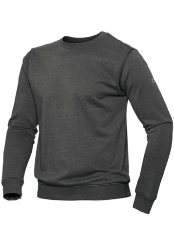 BP 1720-293-0056-L Unisex-Sweatshirt, Schlanke Silhouette, lange Ärmel und Rundhalsausschnitt, 280,00 g/m² Baumwolle mit Stretch, anthrazit, L von BP