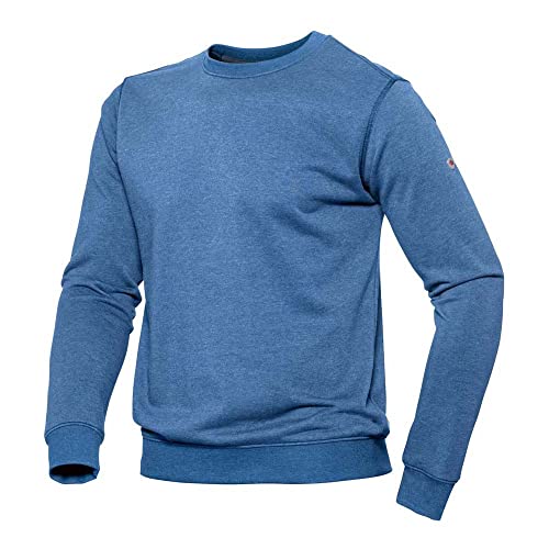 BP 1720-293-0116-4XL Unisex-Sweatshirt, Schlanke Silhouette, lange Ärmel und Rundhalsausschnitt, 280,00 g/m² Verstärkte Baumwolle, azurblau, 4XL von BP