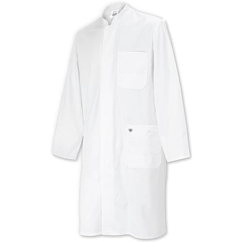 BP 1731-315-21-46n Mantel für Männer, Langarm, Stehkragen, 230,00 g/m² Reine Baumwolle, weiß ,46n von BP