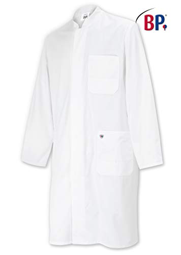 BP 1731-315-21-60n Mantel für Männer, Langarm, Stehkragen, 230,00 g/m² Reine Baumwolle, weiß ,60n von BP