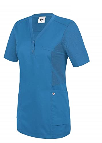BP 1738-435-116-XL Comfort-Tunika für Frauen, 1/2 Ärmel, Piqué-Einsätze und Arm-Lift-System, 180,00 g/m² Stoffmischung, azurblau, XL BP 1738-435-116-XL Comfort-Tunika für Frauen, 1/2 Ärmel, Piqué-Einsätze und Arm-Lift-System, 180,00 g/m² Stoffmischung, azurblau, XL von BP