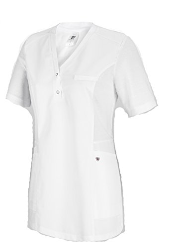 BP 1738-435-21-XL Comfort-Tunika für Frauen, 1/2 Ärmel, Piqué-Einsätze und Arm-Lift-System, 180,00 g/m² Stoffmischung, weiß, XL von BP