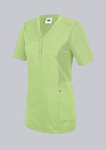 BP 1738-435-78-2XL Comfort-Tunika für Frauen, 1/2 Ärmel, Piqué-Einsätze und Arm-Lift-System, 180,00 g/m² Stoffmischung, hellgrün, 2XL von BP