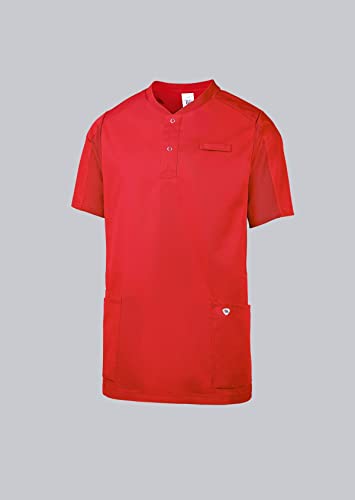 BP 1739-435-0081-3XL Unisex Comfort-Tunika, 1/2 Ärmel, Piqué-Einsätze und Arm-Lift-System, 180,00 g/m² Stoffmischung, rot, 3XL von BP