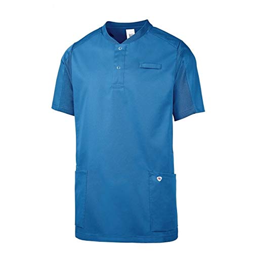 BP 1739-435-116-2XL Unisex Comfort-Tunika, 1/2 Ärmel, Piqué-Einsätze und Arm-Lift-System, 180,00 g/m² Stoffmischung, azurblau, 2XL von BP