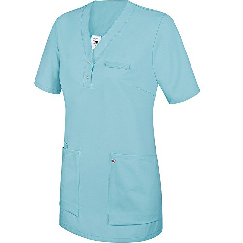 BP 1740-435-111-L Überzieh-Kasack für Frauen, 1/2 Hülse, V-Ausschnitt mit schmalem Druckknopfband, 180,00 g/m² Stoffmischung, Ozean ,L BP 1740-435-111-L Überzieh-Kasack für Frauen, 1/2 Hülse, V-Ausschnitt mit schmalem Druckknopfband, 180,00 g/m² Stoffmischung, Ozean ,L von BP