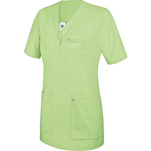 BP 1740-435-78-3XL Überzieh-Kasack für Frauen, 1/2 Hülse, V-Ausschnitt mit schmalem Druckknopfband, 180,00 g/m² Stoffmischung, hellgrün ,3XL BP 1740-435-78-3XL Überzieh-Kasack für Frauen, 1/2 Hülse, V-Ausschnitt mit schmalem Druckknopfband, 180,00 g/m² Stoffmischung, hellgrün ,3XL von BP