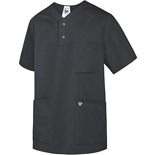 BP 1741-435-56-2XL Unisex Einschlupf-Kasack, 1/2 Ärmel, V-Ausschnitt mit Arm-Lift-System, 180,00 g/m² Stoffmischung, anthrazit, 2XL von BP