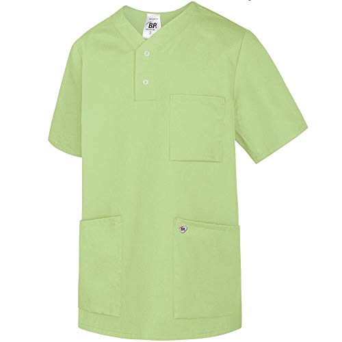 BP 1741-435-78-XL Unisex Einschlupf-Kasack, 1/2 Ärmel, V-Ausschnitt mit Arm-Lift-System, 180,00 g/m² Stoffmischung, hellgrün, XL BP 1741-435-78-XL Unisex Einschlupf-Kasack, 1/2 Ärmel, V-Ausschnitt mit Arm-Lift-System, 180,00 g/m² Stoffmischung, hellgrün, XL von BP