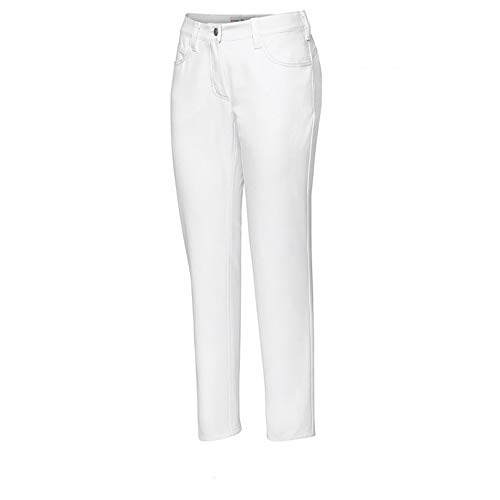 BP 1757-311-0021-27/32 7/8 Slim-Fit-Jeans für Frauen, Stretch-Stoff, 270,00 g/m² Stoffmischung mit Stretch, weiß, 27/32 von BP