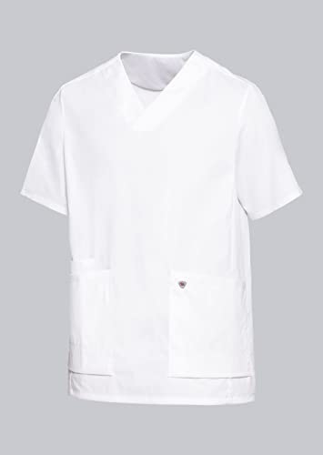 BP 1763-684-0021-XSn Unisex Überzieh-Kasack, Superleichter Stoff, 150,00 g/m² Stoffmischung mit Stretch, weiß, XSn von BP