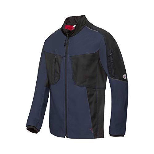 BP 1822-565-1432-64/66n Arbeitsjacke für Männer, Gefütterter Stehkragen und Frontreißverschluss, 285,00 g/m² Stoffmischung, Nachtblau/Schwarz, 64/66n von BP