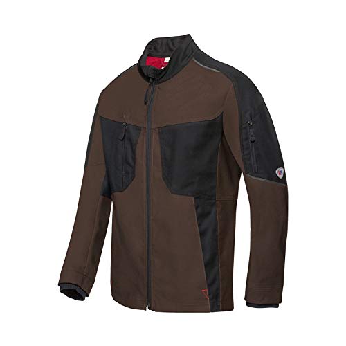 BP 1822-565-4832-60/62n Arbeitsjacke für Männer, Gefütterter Stehkragen und Frontreißverschluss, 285,00 g/m² Stoffmischung, braun/schwarz, 60/62n von BP