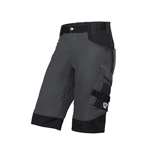 BP 1827-033-5632-42n Shorts, Höhere Taille am Rücken, 225,00 g/m² Stoffmischung mit Stretch, anthrazit/schwarz, 42n von BP