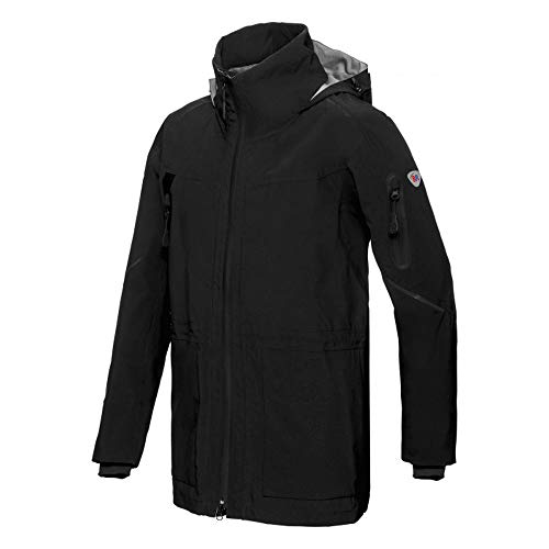 BP 1831-104-0032-Sn Wetterfeste Jacke, Stehkragen, verstellbare Kapuze, 180,00 g/m² 100% Polyester, schwarz, Sn von BP