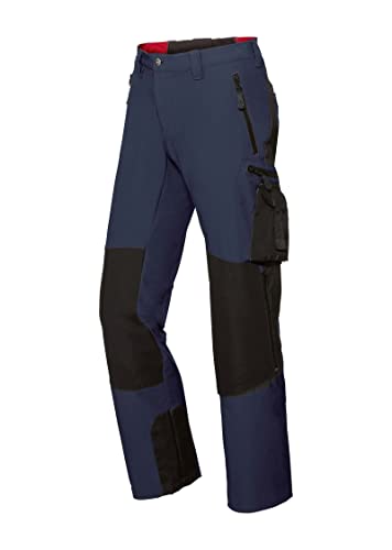 BP 1861-620-1432-64n Super-Stretch-Hose für Männer, Schlanke Silhouette mit höherer Taille am Rücken, 250,00 g/m² Stoffmischung mit Stretch, Nachtblau/Schwarz, 64n von BP