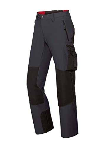 BP 1861-620-5632-44s Super-Stretch-Hose für Männer, Schlanke Silhouette mit höherer Taille am Rücken, 250,00 g/m² Stoffmischung mit Stretch, anthrazit/schwarz, 44s von BP
