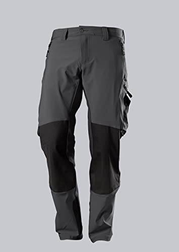 BP 1861-620-5632-50s Super-Stretch-Hose für Männer, Schlanke Silhouette mit höherer Taille am Rücken, 250,00 g/m² Stoffmischung mit Stretch, anthrazit/schwarz, 50s von BP