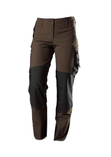 BP 1862-620-4832-40n Super-Stretch-Hose für Frauen, Schlanke Silhouette, 250,00 g/m² Stoffmischung mit Stretch, braun/schwarz, 40n von BP