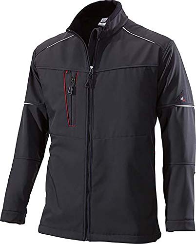 BP 1869-572-32-2XL Winter-Softshell-Jacke, Stehkragen, vollständig gepolstert, 300,00 g/m² 100% Polyester, schwarz, 2XL von BP