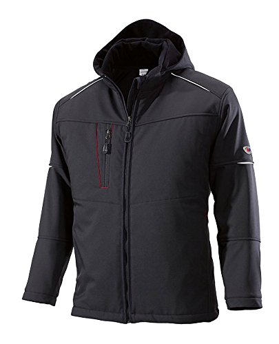 BP 1869-572-32-XS Winter-Softshell-Jacke, Stehkragen, vollständig gepolstert, 300,00 g/m² 100% Polyester, schwarz, XS von BP